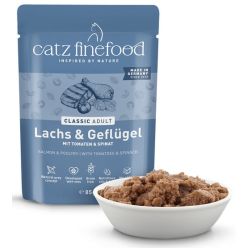 Catz Finefood Classic Łosoś I Drób (N.05) Saszetka 85G