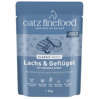 Catz Finefood Classic Łosoś I Drób (N.05) Saszetka 85G