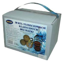 Megan Kule Zimowe Klasyczne Bez Siatki 50Szt + Sprężyna [Me124]