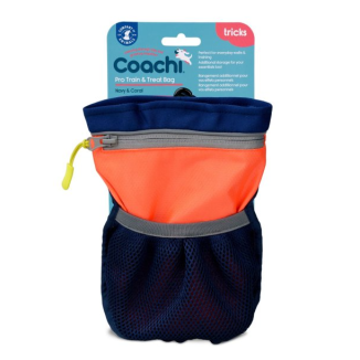 Profesjonalna torebka treningowa na przysmaki Coachi Pro Train & Treat Bag pomarańczowo-granatowa