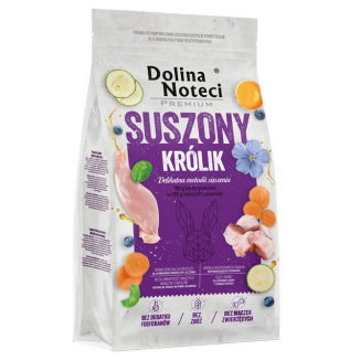 Opakowanie 9kg suszonej karmy dla psa Dolina Noteci Premium o smaku królika