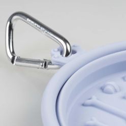 Duvo+ Miska Podróżna Składana z Lizawką 325ml 2w1 Liliowa | KonikPolny