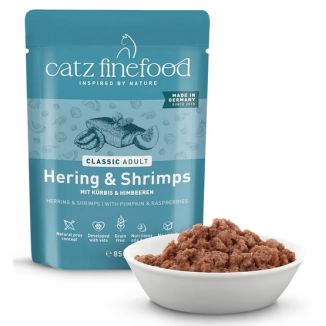Catz Finefood Classic N.13 Śledź I Krewetki Saszetka 85G
