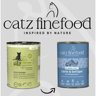 Catz Finefood Classic N.05 Łosoś I Drób Puszka 400G