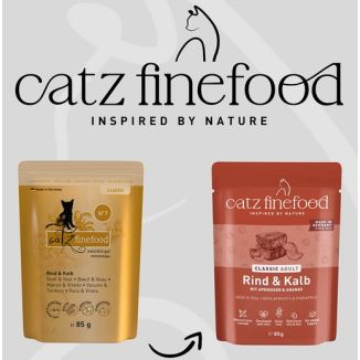 Catz Finefood Classic N.07 Wołowina I Cielęcina Saszetka 85G