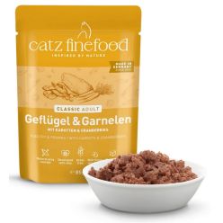 Catz Finefood Classic N.17 Drób I Krewetki Saszetka 85G
